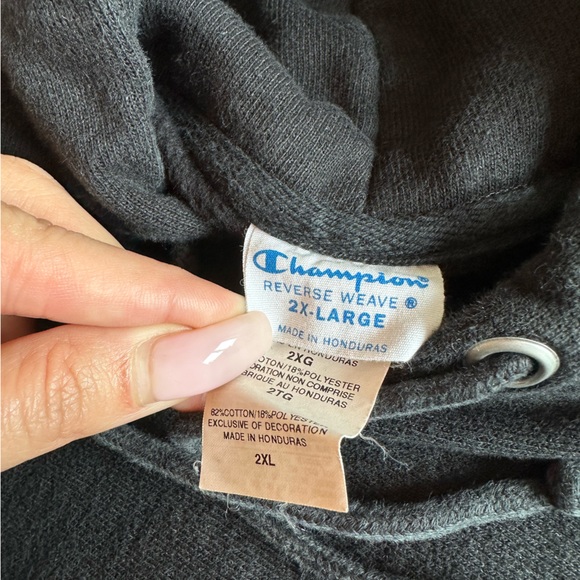 Champion reverse weave hoodie black XXL - Picture 3 of 4